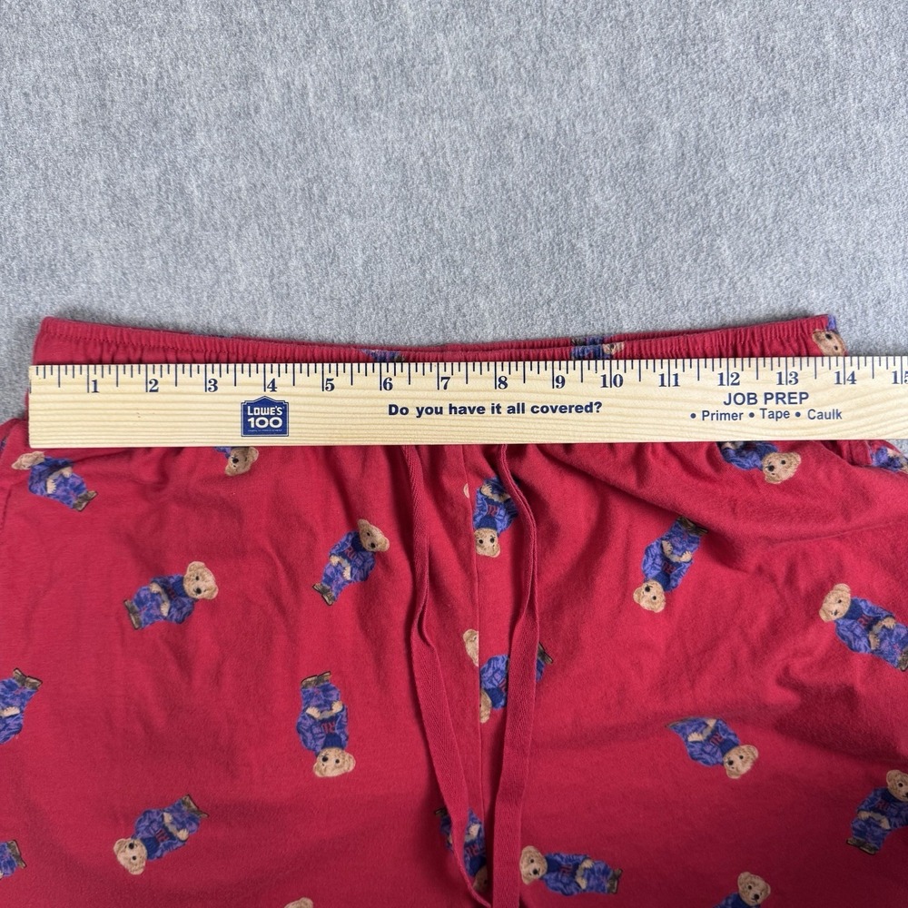 Polo Ralph Lauren Sleepwear Pants Men's Bear Pajamas Sz M RED - Picture 6 of 6